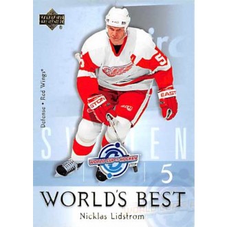 Insertní karty - Lidstrom Nicklas - 2004-05 Upper Deck World’s Best No.WB26