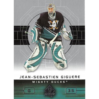 Řadové karty - Giguere Jean-Sebastien - 2002-03 SP Authentic No.1