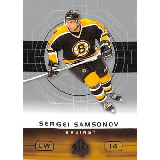 Řadové karty - Samsonov Sergei - 2002-03 SP Authentic No.7