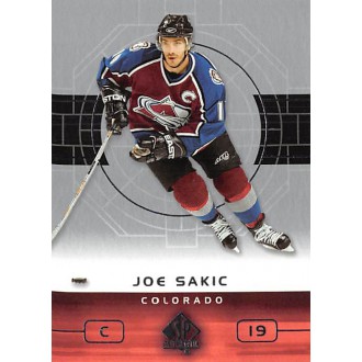 Řadové karty - Sakic Joe - 2002-03 SP Authentic No.21