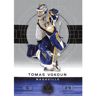 Řadové karty - Vokoun Tomáš - 2002-03 SP Authentic No.50
