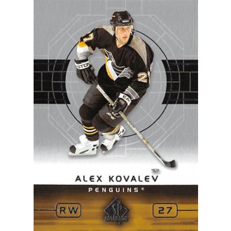 Řadové karty - Kovalev Alex - 2002-03 SP Authentic No.72