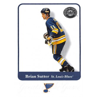Řadové karty - Sutter Brian - 2001-02 Greats of the Game No.69