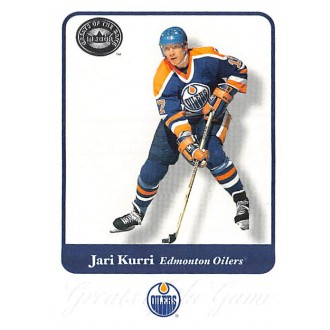 Řadové karty - Kurri Jari - 2001-02 Greats of the Game No.86