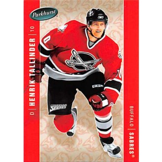 Řadové karty - Tallinder Henrik - 2005-06 Parkhurst No.66
