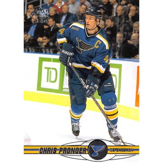 Řadové karty - Pronger Chris - 2000-01 Pacific No.349