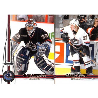 Řadové karty - Michaud Alfie, Ruutu Jarkko - 2000-01 Pacific No.417