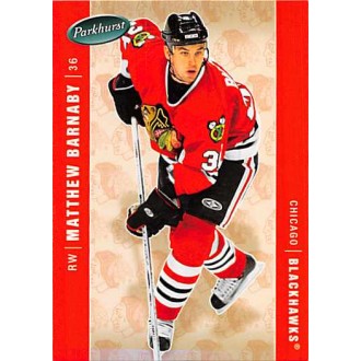 Řadové karty - Barnaby Matthew - 2005-06 Parkhurst No.108