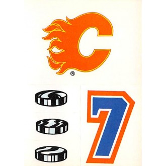 Insertní karty - Calgary Flames - 1986-87 Topps Sticker Inserts No.18