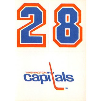Insertní karty - Washington Capitals - 1986-87 Topps Sticker Inserts No.30B