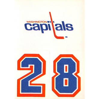 Insertní karty - Washington Capitals - 1986-87 Topps Sticker Inserts No.30A
