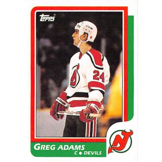 Řadové karty - Adams Greg - 1986-87 Topps No.10