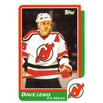 Řadové karty - Lewis Dave - 1986-87 Topps No.85