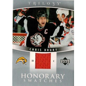 Jersey karty - Drury Chris - 2006-07 Trilogy Honorary Swatches No.HS-CD