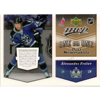 Jersey karty - Frolov Alexander, Nagy Ladislav - 2006-07 MVP One on One Jerseys No.OJ-AL