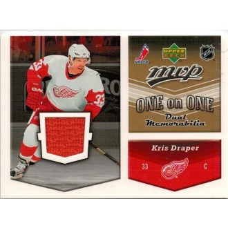 Jersey karty - Draper Kris, Peca Michael - 2006-07 MVP One on One Jerseys No.OJ-DP