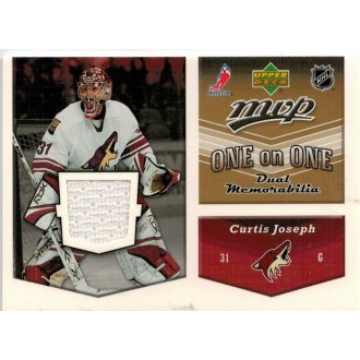 Jersey karty - Cloutier Dan, Joseph Curtis - 2006-07 MVP One on One Jerseys No.OJ-JC