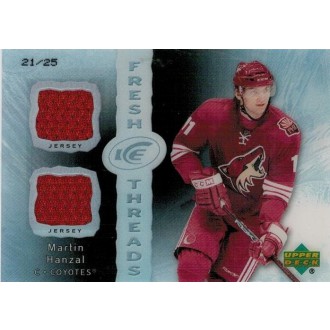 Jersey karty - Hanzal Martin - 2007-08 Ice Fresh Threads Black Red No.FT-MH