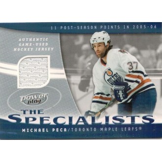 Jersey karty - Peca Michael - 2006-07 Power Play Specialists Jerseys No.S-MP