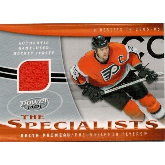 Jersey karty - Primeau Keith - 2006-07 Power Play Specialists Jerseys No.S-KP