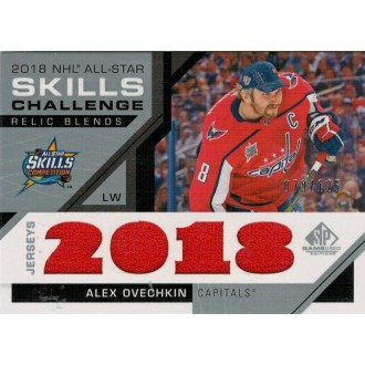 Jersey karty - Ovechkin Alex - 2018-19 SP Game Used 18 All Star Skills Relic Blends No.ASRB-AO