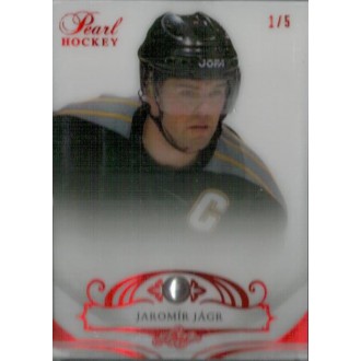 Exkluzivní karty - Jágr Jaromír - 2017-18 Leaf Pearl Red Spectrum Holofoil No.15