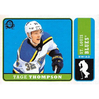 Paralelní karty - Thompson Tage - 2018-19 O-Pee-Chee Retro No.381 A1