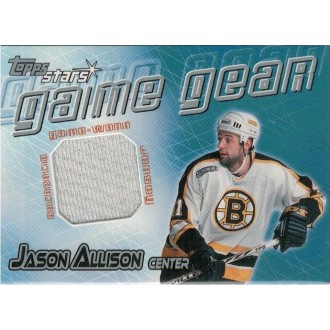 Jersey karty - Allison Jason - 2000-01 Topps Stars Game Gear No.GG-JA