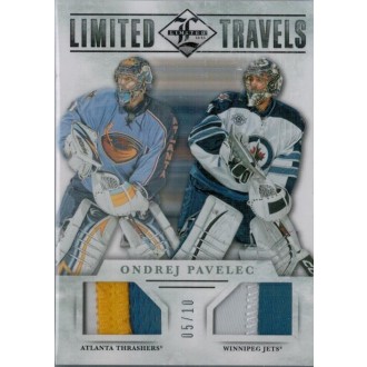 Patch karty - Pavelec Ondřej - 2012-13 Limited Travels Dual Jerseys Patch No.TD-OP