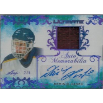 Podepsané karty - Hašek Dominik - 2018-19 Leaf Ultimate Ultimate Autograph Memorabilia Purple Spectrum No.UAM-DH1