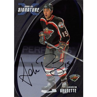 Podepsané karty - Brunette Andrew - 2002-03 BAP Signature Series Autographs No.51