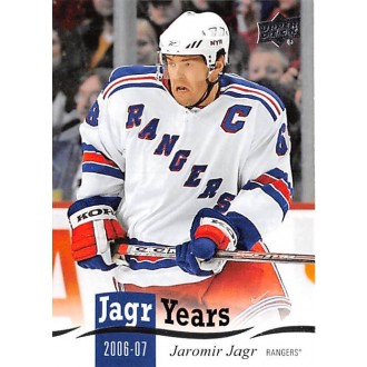 Insertní karty - Jágr Jaromír - 2018-19 Upper Deck Jagr Years No.JJ16