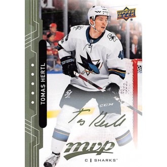 Paralelní karty - Hertl Tomáš - 2018-19 MVP Green Script No.94