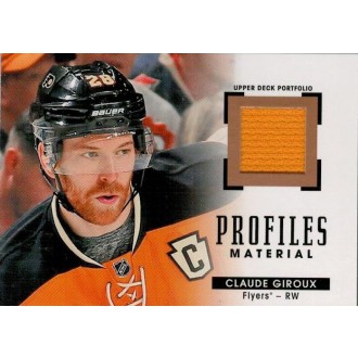 Jersey karty - Giroux Claude - 2015-16 Portfolio Profiles Material No.PM-CG