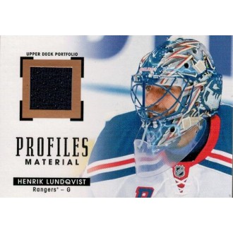 Jersey karty - Lundqvist Henrik - 2015-16 Portfolio Profiles Material No.PM-HL