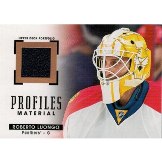 Jersey karty - Luongo Roberto - 2015-16 Portfolio Profiles Material Black No.PM-RL