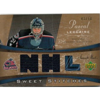 Jersey karty - Leclaire Pascal - 2006-07 Sweet Shot Sweet Stitches Duals No.SS-PL