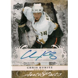 Podepsané karty - Kunitz Chris - 2008-09 Artifacts Autofacts No.AF-CK