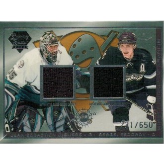 Jersey karty - Giguere Jean-Sebastien, Fedorov Sergei - 2003-04 Luxury Suite No.24