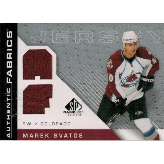 Jersey karty - Svatoš Marek - 2007-08 SP Game Used Authentic Fabrics No.AF-SV