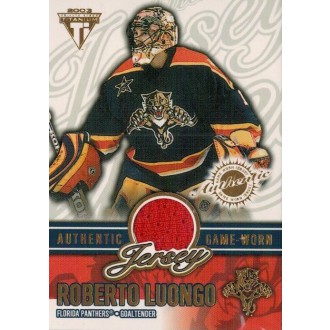 Jersey karty - Luongo Roberto - 2002-03 Titanium Jerseys No.33