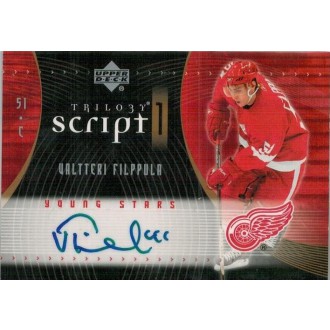 Podepsané karty - Filppula Valtteri - 2007-08 Trilogy Scripts No.S1-VF