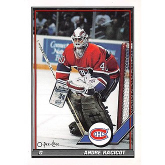 Řadové karty - Racicot Andre - 1991-92 O-Pee-Chee No.450