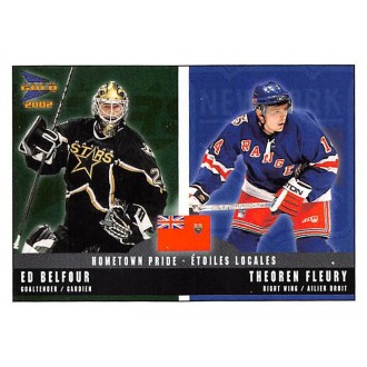 Insertní karty - Belfour Ed, Fleury Theoren - 2001-02 McDonalds Pacific Hometown Pride No.6