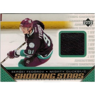 Jersey karty - Fedorov Sergei - 2005-06 Upper Deck Shooting Stars Jerseys No.S-SF