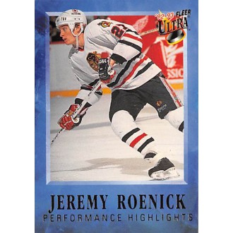Insertní karty - Roenick Jeremy - 1992-93 Ultra Jeremy Roenick Performance Highlights No.7