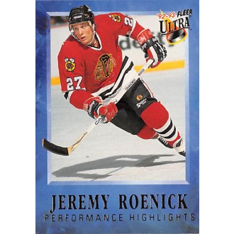 Insertní karty - Roenick Jeremy - 1992-93 Ultra Jeremy Roenick Performance Highlights No.8