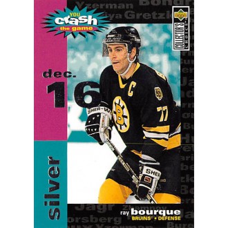 Insertní karty - Bourque Ray - 1995-96 Collectors Choice Crash the Game Silver (Dec.16) No.C24.2