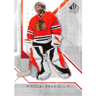 Řadové karty - Khabibulin Nikolai - 2006-07 SP Authentic No.81