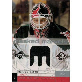 Jersey karty - Biron Martin - 2002-03 Mask Collection Masked Marvels Jerseys No.MM-BI
